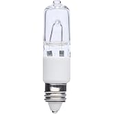Satco S3107 120V 100-Watt T4 E11 Base Light Bulb, Clear | Dimmable, Crisp white light, 2,000-hour rated life, 120V operation, Mini candelabra base
