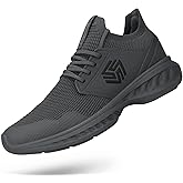 Giniros Mens Slip On Walking Shoes Non Slip Running Shoes Breathable Workout Shoes Lightweight Gym Sneakers