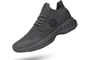 Giniros Mens Slip On Walking Shoes Non Slip Running Shoes Breathable Workout Shoes Lightweight Gym Sneakers