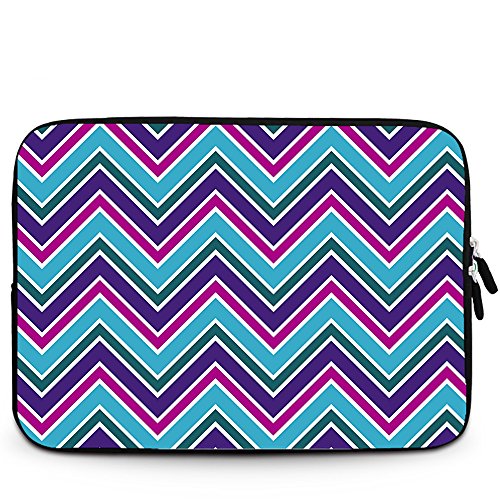 iBenko 11.6-12.2 Inch Chevron Neoprene Sleeve Pouch Case Bag for New MacBook 12 inch/Macbook Air 11/Acer ChromeBook 11 C710 C720 C720P C740/Samsung Chromebook 2/Dell Chromebook 11/ASUS Chromebook C200 C201 X200MA/HP Chromebook 11/HP Stream 11.6 Inch Laptop and Other Brand 11-12.2" Notebook