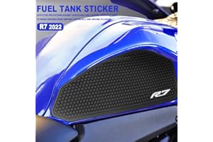 WODPICE Motorcycle Gas Tank Protectors for YZFR7 R7 2022, Non-Slip Fuel Tank Sticker, Waterproof Fuel Tank Side Traction Pad for YZFR7 R7 2022