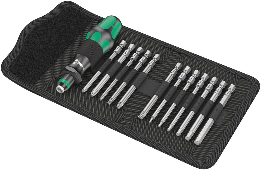 Wera - 05004171001 - Bicycle 2, Kraftform Kompakt Interchangeable Screwdriver Set, Black, 13pc — image 1