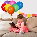 ASIYUHY Rainbow Party Balloons 100 Pack 12 Inch Multicolored Latex view 8