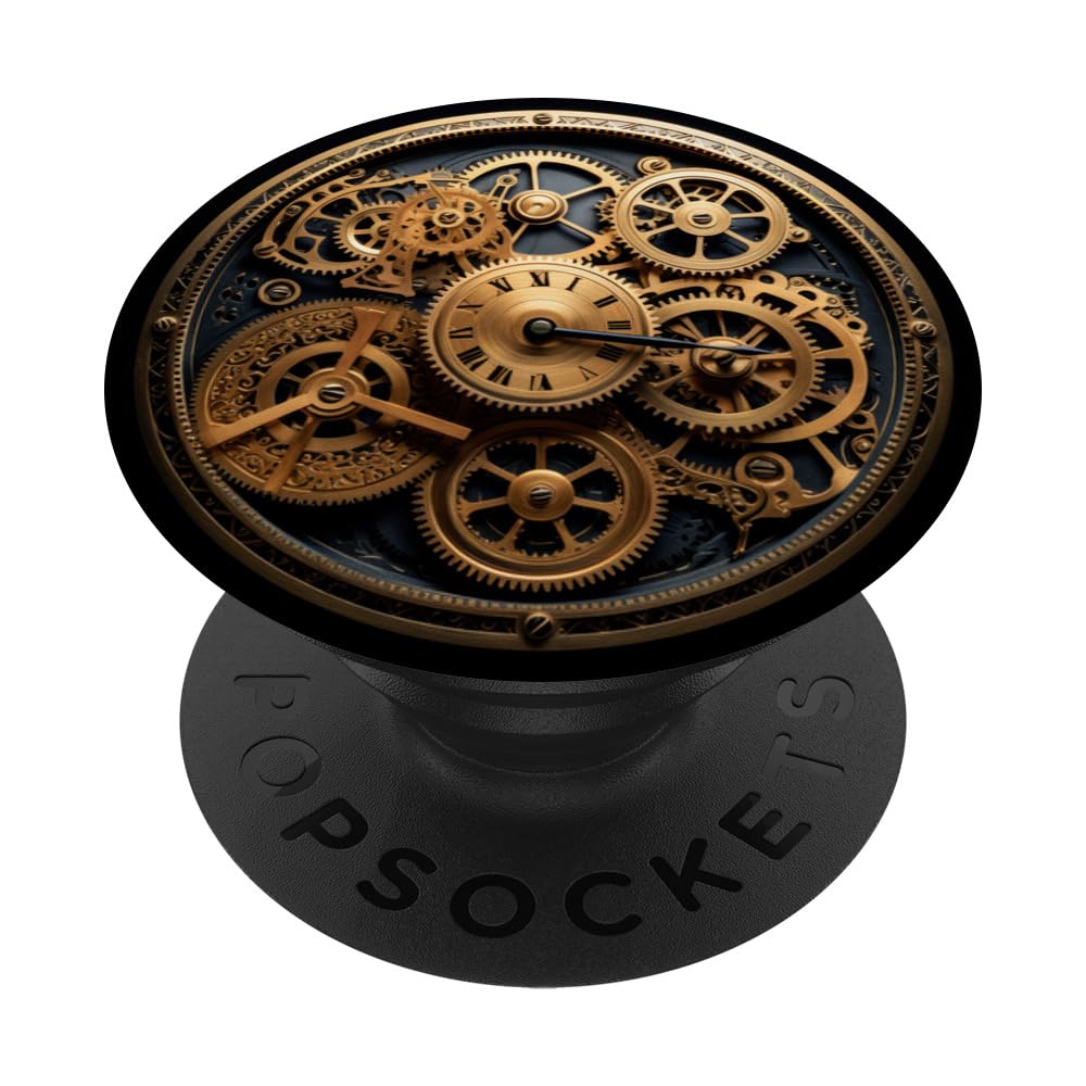Vintage Steampunk Gearwheels PopSockets Swappable PopGrip