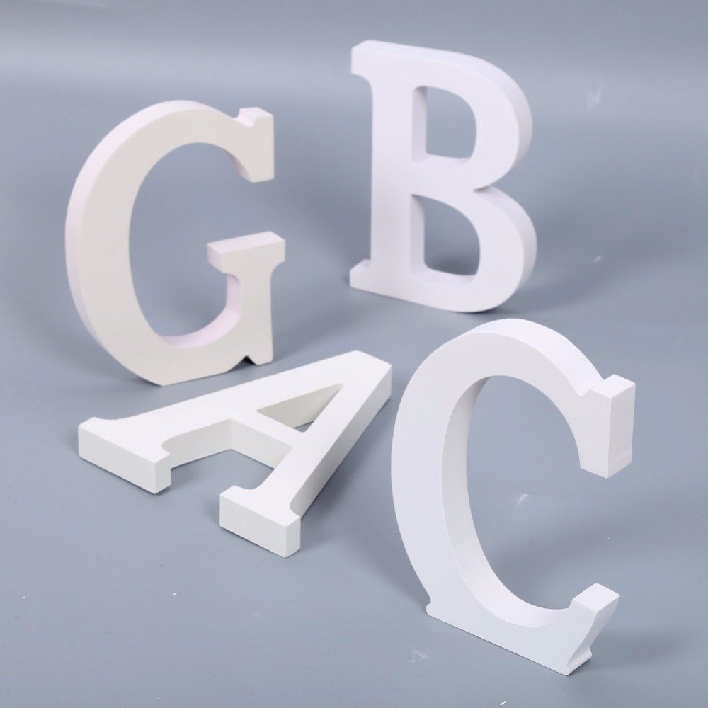 White D 2017 New Modern Home Decor Letters Alphabet A To Z