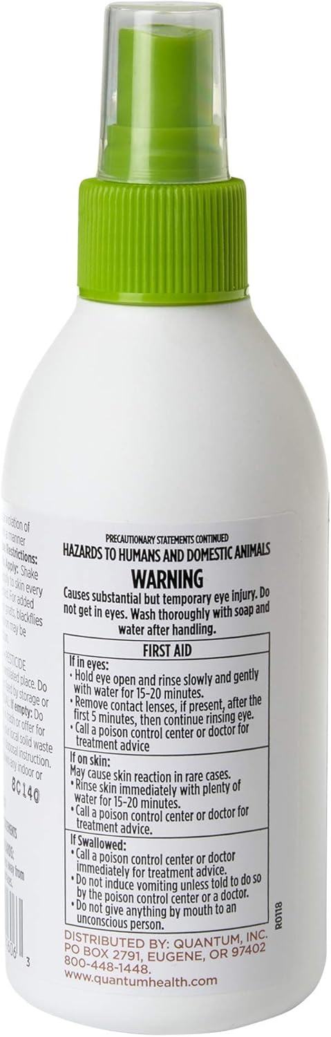 Quantum Buzz Away - Natural DEET-free Insect Repellent, Citronella Essential Oil Bug Spray, Original Formula - Small Children and Up, Travel Friendly - 6 Fl Oz: Health & Personal Care