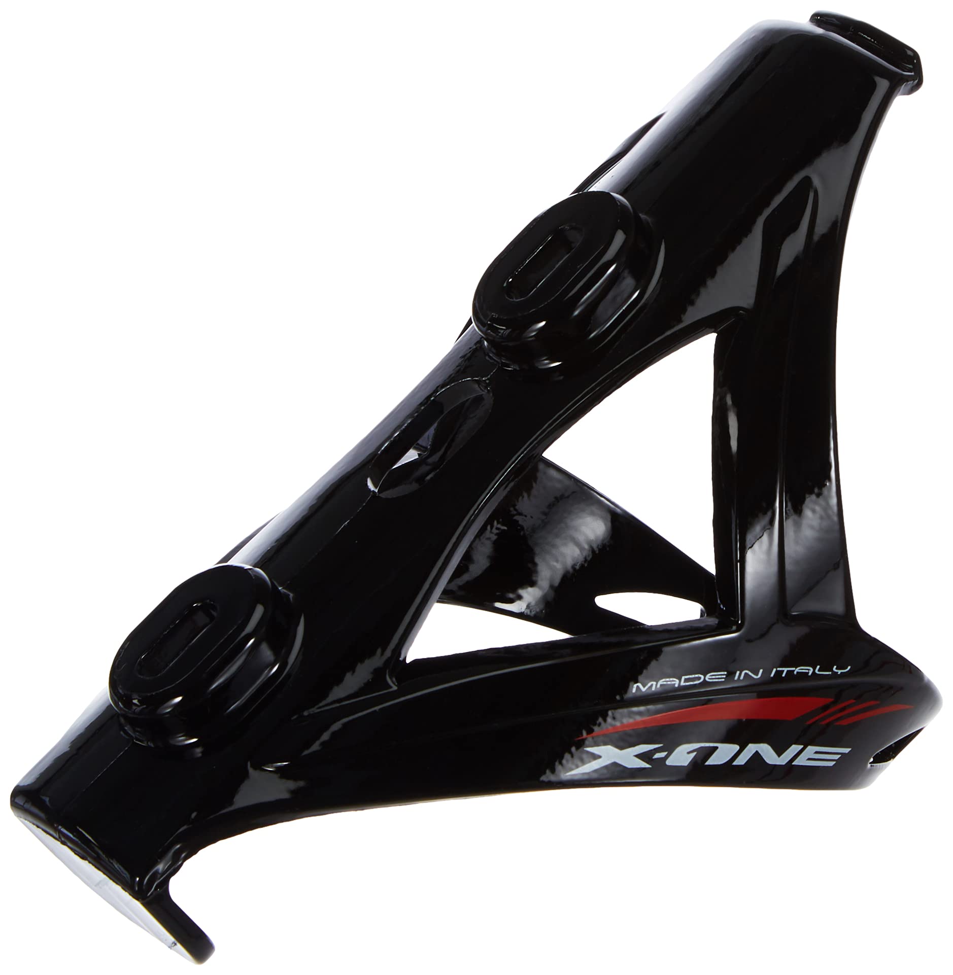 RaceOne - X1 Water Bottle Cage for Bicycle Bottles Gloss Black/Red