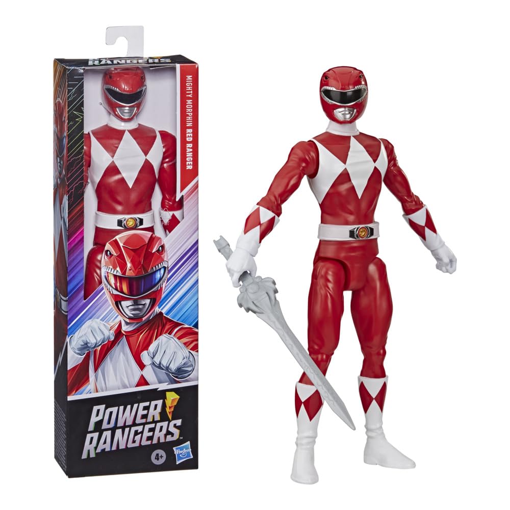 Photo 1 of Power Rangers Mighty Morphin Red Ranger 12-Inch Action Figure Toy Inspired by Classic TV Show, with Power Sword Accessory