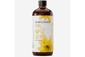 Organic Sunflower Oil Cold Pressed - Sunflower Seed Oil Unrefined Sun Flower Pure Unrefined