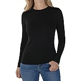 Womens Long Sleeve Thermal Shirts, 2025 Fall Winter Crew Neck Shirt for Women, Stretch Basic Tight Long Sleeve Underwear Tops