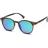 SOJOS Small Round Classic Polarized Sunglasses for Women Men Vintage Style UV400 Lens MAY SJ2113