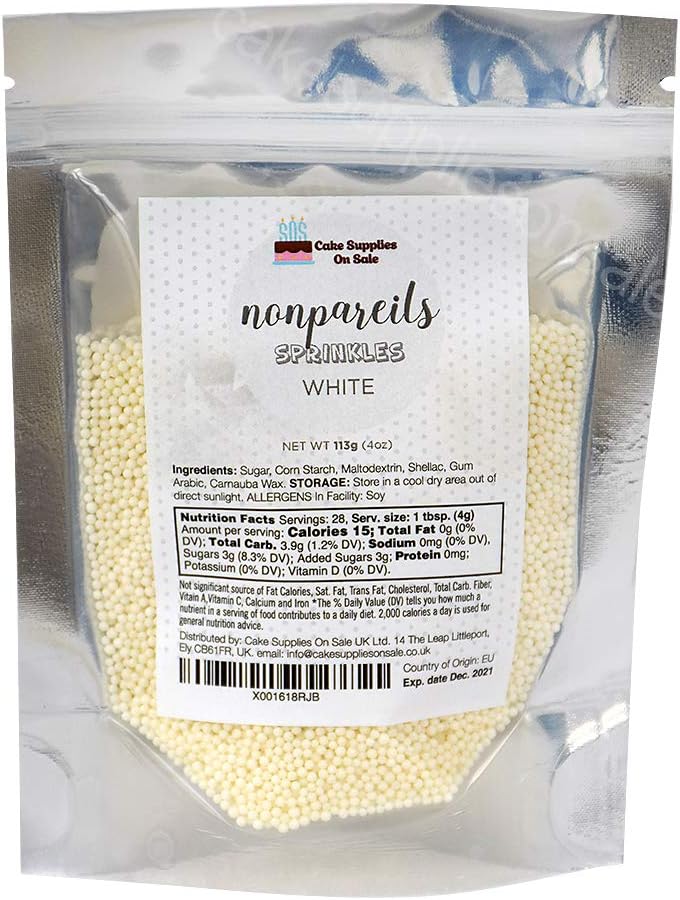 Non-Pareils White, 113 Grams