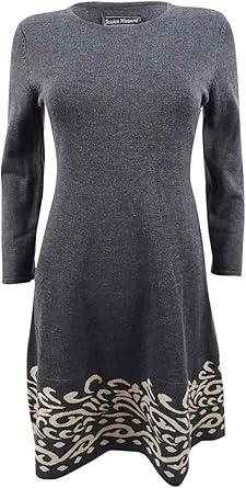fit & flare sweater dress