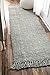 nuLOOM 2x8 Daniela Jute Tassel Hand Woven Area Rug, Grey, Solid Chunky Farmhouse Design, Natural Fiber, For Bedroom, Dining Room, Living Room, Hallway, Office, Entryway