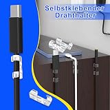 DGDUBRB Clear Adhesive Cable Clips Wire Holders Self Adhesive Cord Organizer view 5