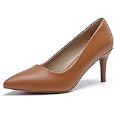 DREAM PAIRS Women's High Stiletto Heels Closed Pointed Toe Dress Pumps Shoes for Wedding Work Office Business, 3 Inches