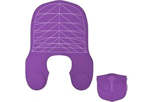 AURAELEGANCE Large Hair Dye Collar, Hair Cutting Cape, Waterproof Weighted Front Hair Collar Barber Hair Dye Guide Collar, Silicone Hair Cutting Shawl, Salon Mats for Hair Stylist, Capa para Cortar Pelo