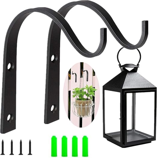 2x Wandhalterung Schmiedeeisen - Laternenhalter Für Garten & Balkon