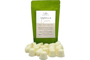 Lux Wax Melts Vanilla Cream Soy Wax Melt Dots – No Mess Wax Melts, Hand-Poured in Canada, Strong Clean Scent Throw, Eco Rice 
