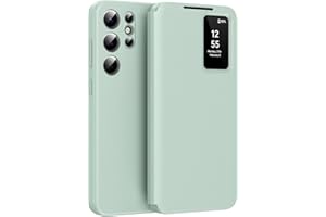 ZORSOME for Samsung Galaxy S26 Ultra Smart Clear View Cover,Premium Leather Flip Shockproof Protective Wallet Case for Samsun