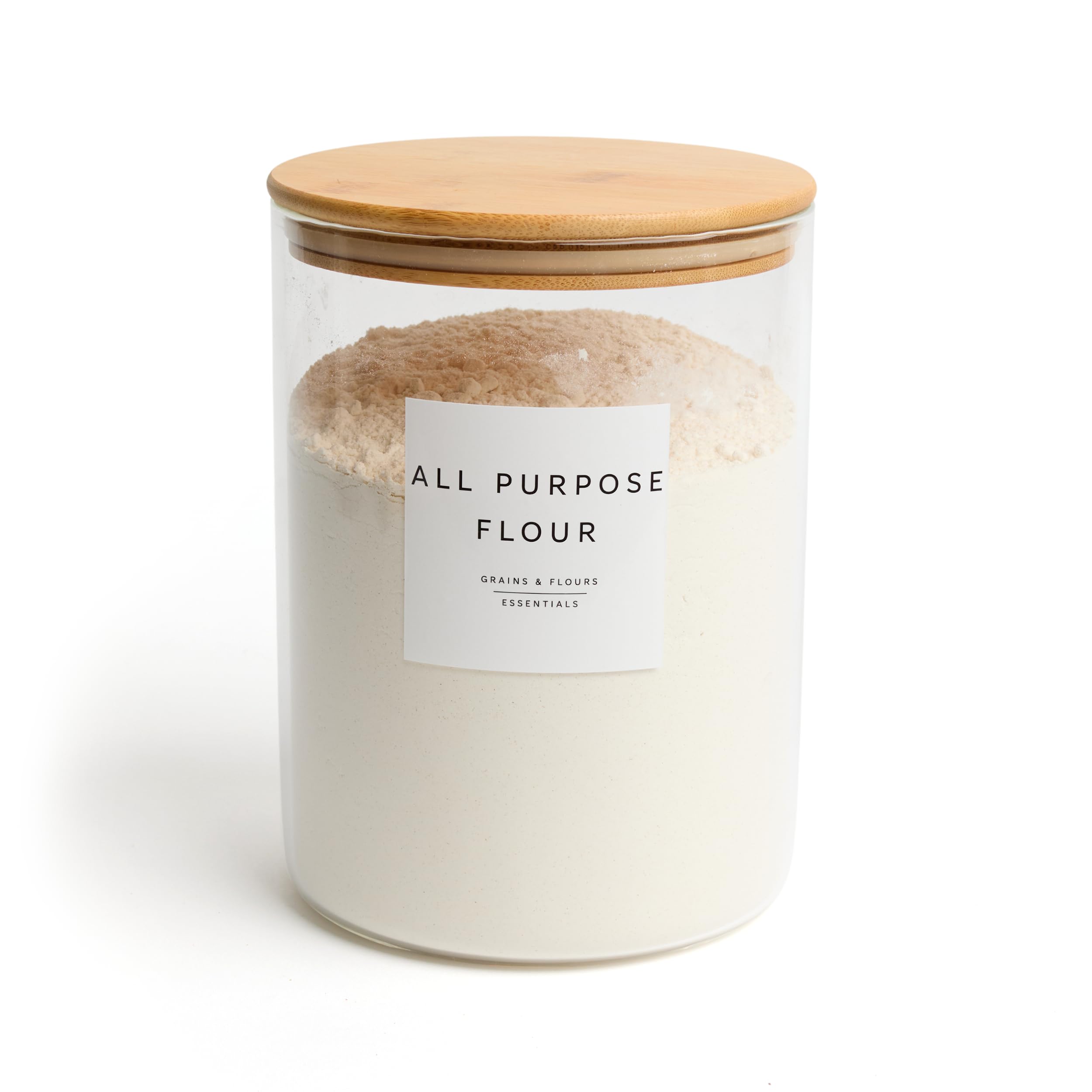 Photo 1 of **INCOMPLETE** Livabl Large glass pantry storage containers -100oz- Clear Glass Food Storage Jars Containers for Rice, Oats Pasta Sugar Coffee