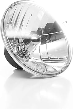 KC HiLiTES 42302 headlight assembly showing hard-coated Lexan lens and multi-surface reflector