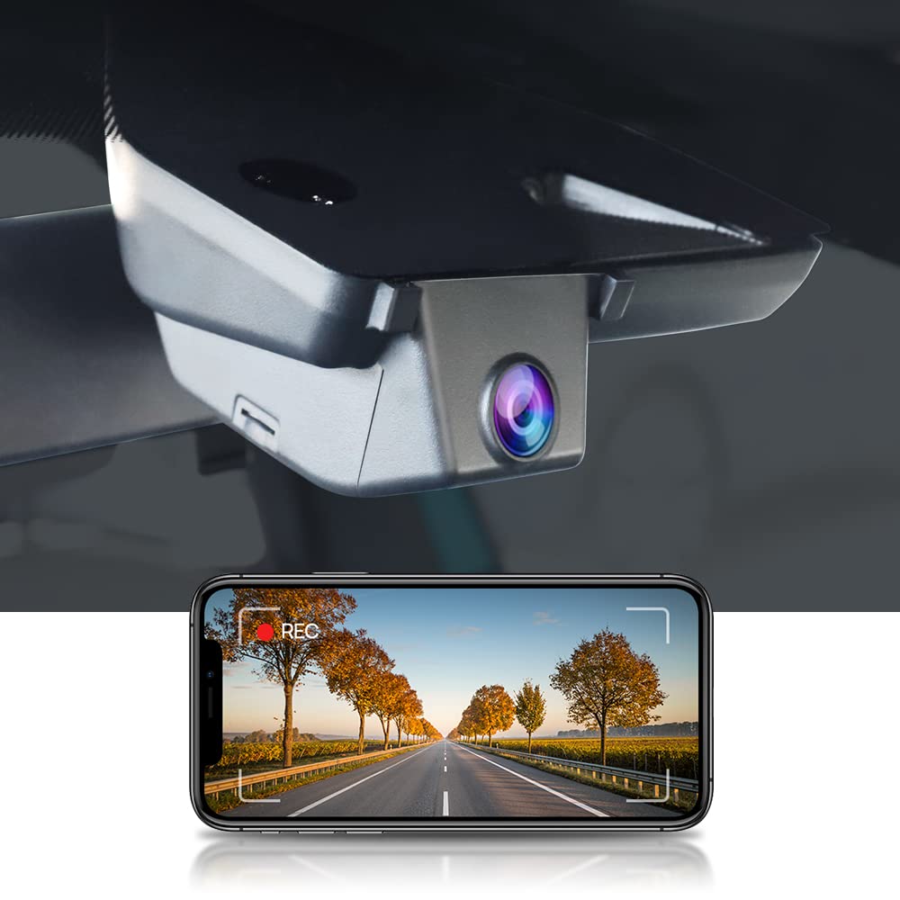 FITCAMX Dash Cam Car Suitable for VW ID.3 2020-2026/Seat Cupra Born, 4K OEM Driving Recorder WiFi UHD 2160P Night Vision Parking Monitor Volkswagen Accessories G-Sensor with 64GB Memory Card