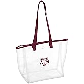 Logo Brands Officially Licensed NCAA Unisex Stadium Clear Tote, One Size, Team Color
