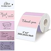 Starboling 3" x 2" Thermal Labels,Self-Adhesive Rectangle Thermal Printer Sticker,for Price,Barcode,Mailing,Name（Pink Gradient���