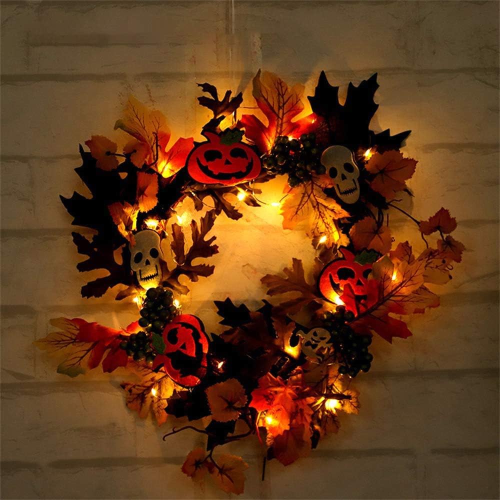 Download Scary Front Door Wall Wreath Fall Harvest Halloween Wreath Witch Sign Halloween Wreath Fall Autumn Spooky Decor Black Grapevine Wreath Wreaths Door Hangers Home Living