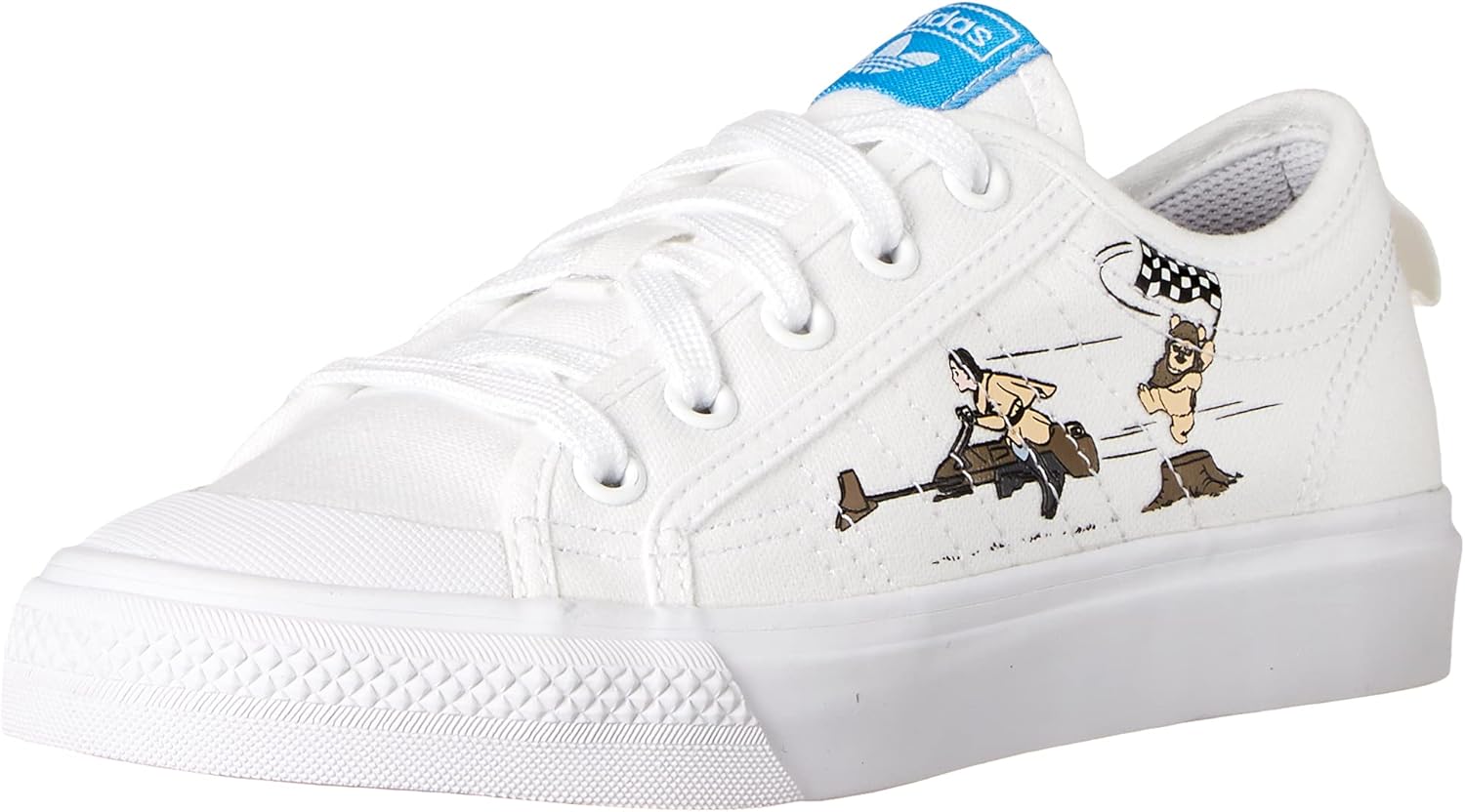 adidas originals nizza x star wars trainers in white