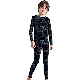 LANBAOSI Boys & Girls Long Sleeve Compression Shirts and Pant 2 Pcs Set