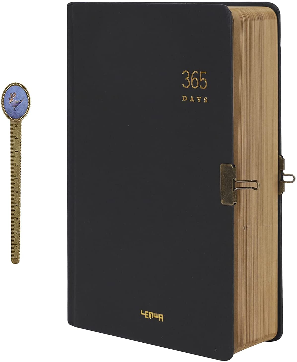 365 Days Daily Planner Journal with Lock & Key, Numbered Blank Page for Schedule a Day Writing Journal Notebook for Building Positive Life Habits Planner Journal DIY Doodling Notes Diary Scrapbook