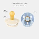 Bibs Pacifiers Colour Studio 2 Pack Round Nipple BPA Free Made in Denmark view 2