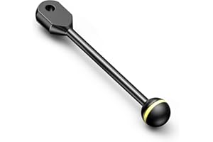 STARBEA Seafrogs 1" Ball to YS Head Clip Arm 6.43"/16.34cm Aluminum Alloy YS Head Adapter Arm for Underwater Photography Lighting System, Connector for Diving Strobe/Video Light (AM-4)