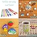 Markers for Glass, Ceramic, Metal, Canvas, Rock, Wood, Stone Painting - Great for Glass Writing, Mug Design, Craft Projects - Medium Size Point Tip - Set of 8 Colors