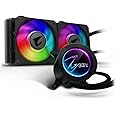 Gigabyte Aorus Liquid Cooler 240, All-in-one Liquid Cooler with Circular LCD Display, RGB Fusion 2.0, Dual 120mm ARGB Fans