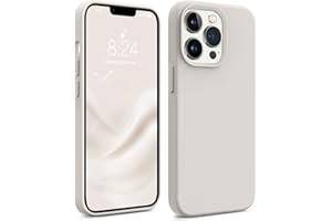 AOTESIER iPhone 13 Pro Phone Case,[Military Shockproof Protection] Liquid Silicone Case with [Soft Anti-Scratch Microfiber Lining] Camera & Screen Protection 6.1 inch Slim Thin Cover（Stone）