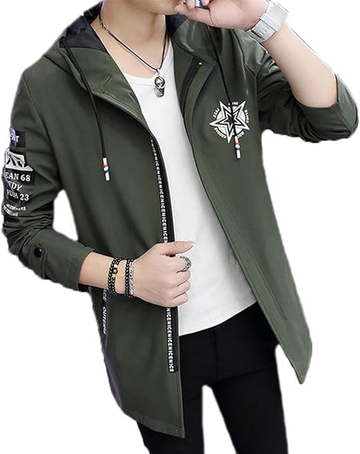 Amazon ヒンリヤ Hengliya ミリタリー ジャケット メンズ ロングコート 紳士服 モスグリーン 16 2 コート ジャケット 通販