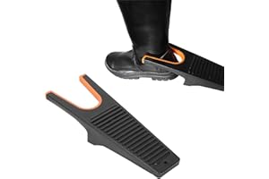 TEUOPIOE Boot Remover for Cowboy Boots- Trim Removal Tool for Cowboy Boots for Cowboy Boots,Work Boots & Outdoor Muck Shoes - Includes Grooved Boot Scraper for Removing Mud