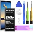 Galaxy Note 8 Battery, (2025 New Upgrade) 6000mAh High Capacity Li-Polymer Replacement Battery for Samsung Galaxy Note 8 SM-N950 N950T N950A N950P N950V N950R4 with Full Repair Tool Kits