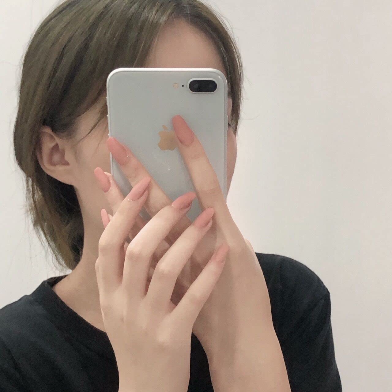 BSLVWG Coffin False Nails Matte Fake Nails Ballerina Acrylic Stick on Nails Artificial Full Cover False Nail Tips 24Pcs for Women and Girls (Pink)