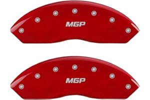 MGP Caliper Covers 16094FMGPRD Red Brake Covers fits Toyota Tacoma (Set of 2; Front Covers Only)