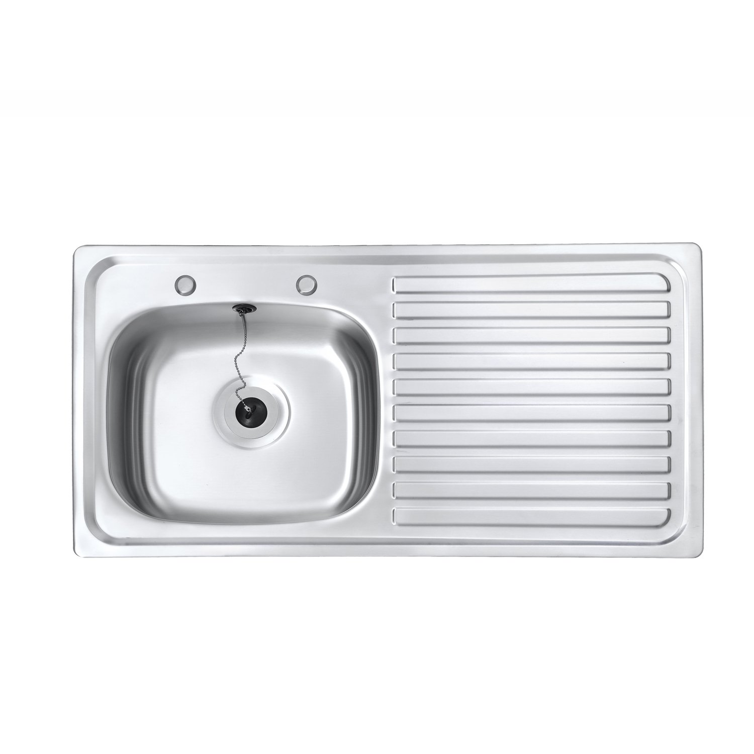 JASS FERRY 930 x 480 mm Two Tap Holes Stainless Steel Kitchen Sink Left