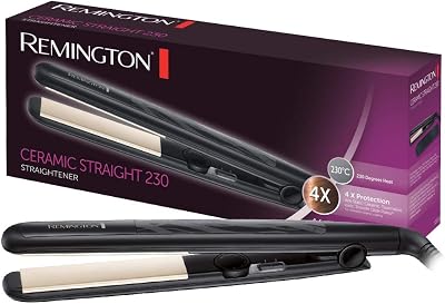 Plancha de Pelo Ceramic Slim - Placas Flotantes Extralargas, Cerámica Anti-estática, Turmalina, Capa Protectora Teflón, Protección y Brillo, Temperatura 230°C, Calentamiento 15s - S3500