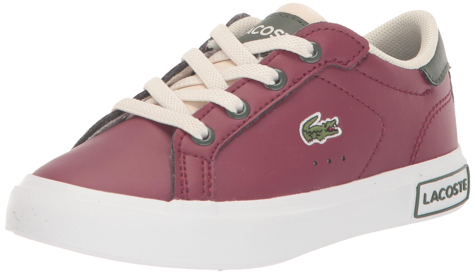 Lacoste Unisex-Child Infant’s Powercourt Sneaker, Petal Pink, 6