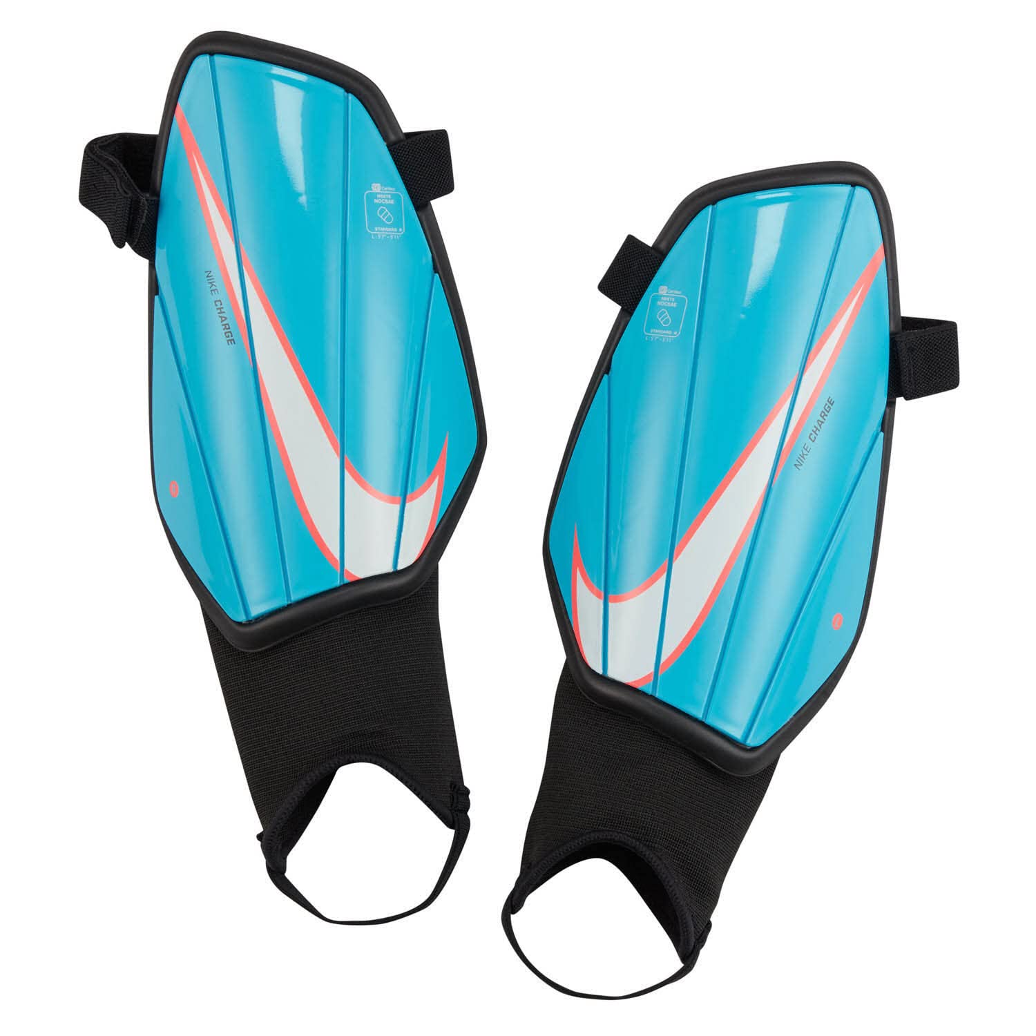 Nike Chrg Shin Guards Baltic Blue/Black/White L