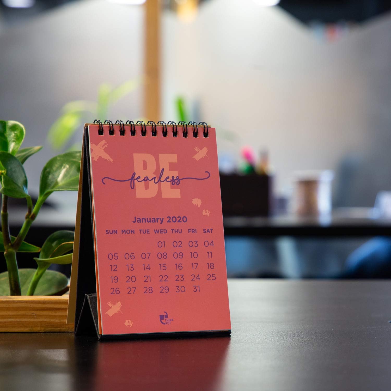 Thinkpot 2020 Be Yourself Compact Motivational Calendar - 6" X 4"