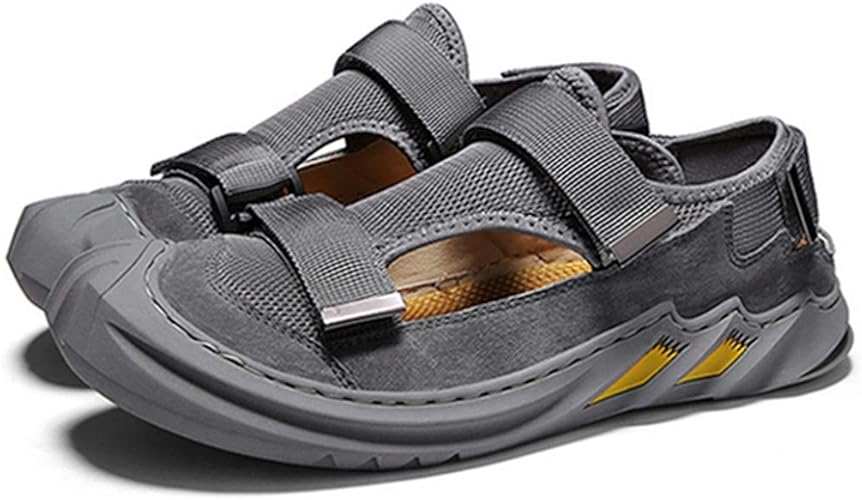 Amazon Xyjp サンダル メンズ スポーツ 本革 夏用 メッシュシューズ 通気性 軽量 蒸れない アウトドアサンダル 紳士用 幅広 柔らかい スポサン 大きいサイズ ビーチサンダル おしゃれ カジュアル ウォーキングシューズ スポーツサンダル