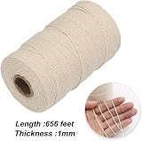 Vivifying Butchers String 656 ft 3 Ply Cotton Food Safe Kitchen Twine White view 2